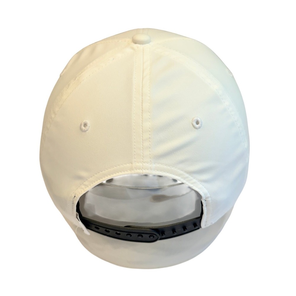 TaylorMade Golf Hat Men's Adjustable Snapback White Performance Patch Cap - Picture 5 of 9